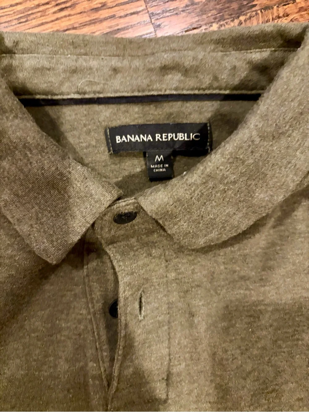 Banana Republic Men's Olive Polo Shirt